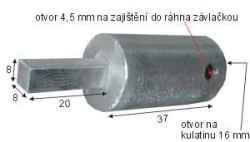 UNÁŠECÍ POUZDRO  8x8 K MOTORU ST 100 kg